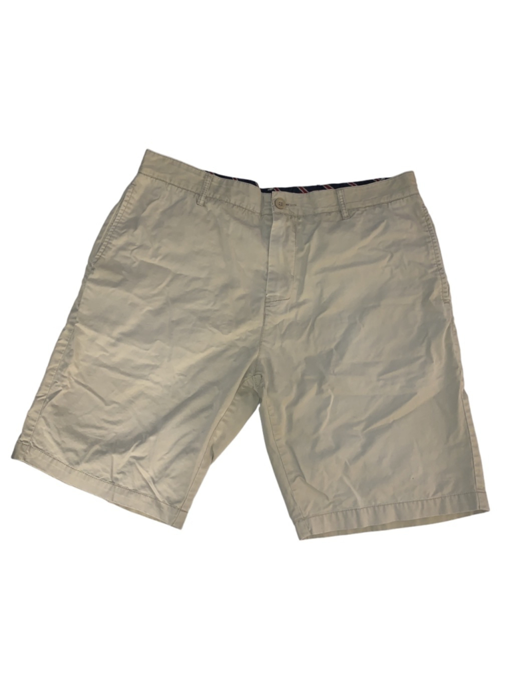 Men's Canterbury of new zealand Beige Flat Front Chino Shorts Waist 38